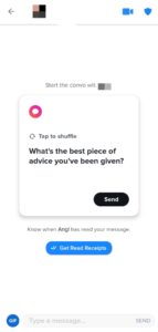 asa arata inceputul unei conversatii pe tinder